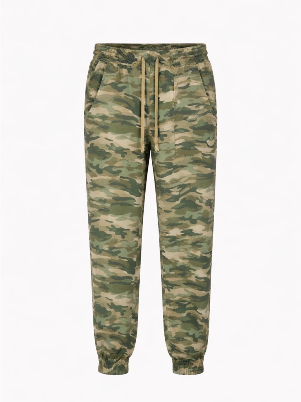 GAP Camo Jogger Pants Lyocell Drawstring Utility Lounge Size Small